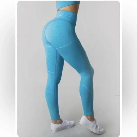Alphalete OG Revival Leggings cayman blue, Size small - Picture 3 of 12